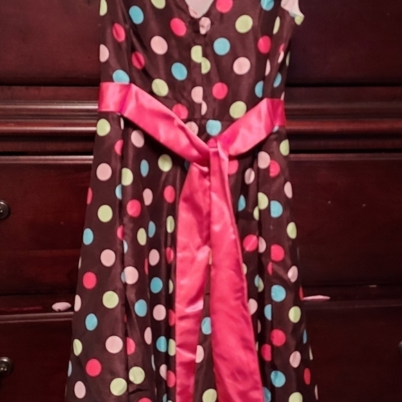 Miss Attitude size 10 pokla dot dress - Picture 4 of 6